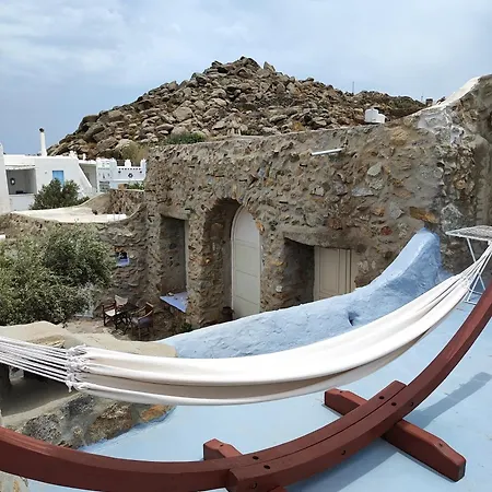 ロッジ Artemis Authentic Mykonian Stone House Near