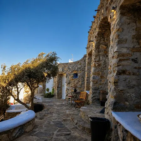 Artemis Authentic Mykonian Stone House Near Lodge *